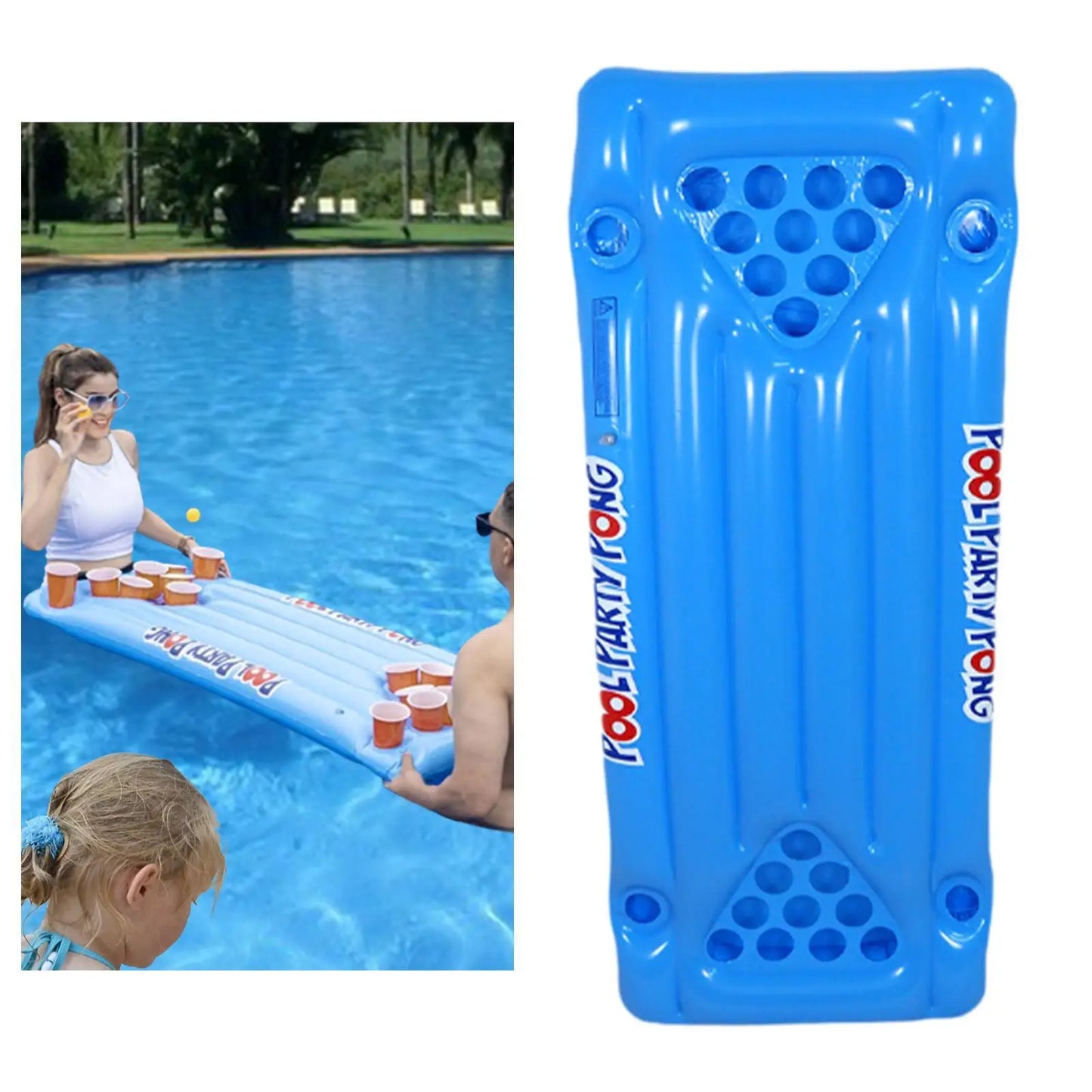 Beer Pong inflable para piscina