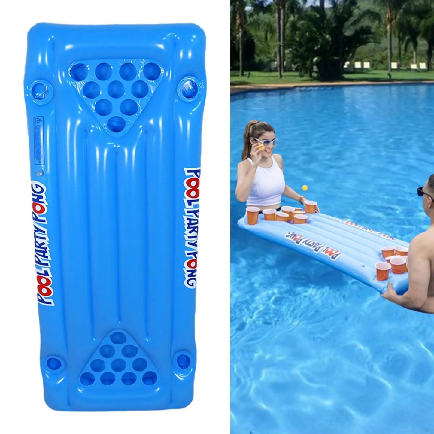 Beer Pong inflable para piscina